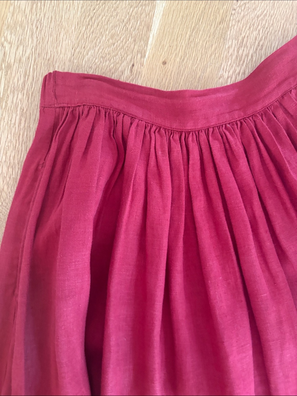 Not perfect linen 1950’s city flat from skirt size M EUC - Picture 7 of 12
